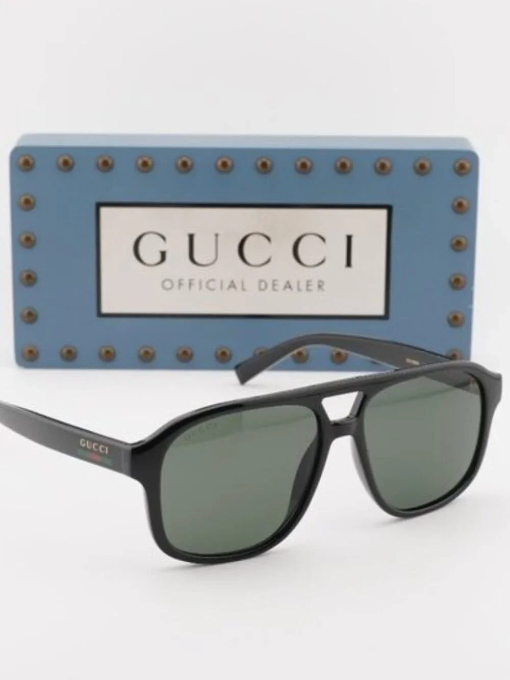 Gucci GG1856S 001 Aviator Sunglasses – Black/Grey